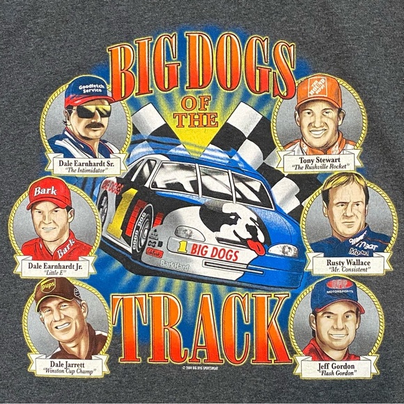 Vintage Other - Big Dogs Of The Track NASCAR Tank Top Jr Earnhardt Gordon Jarrett Vintage